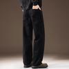 Men's Premium Black Loose Straight Jeans