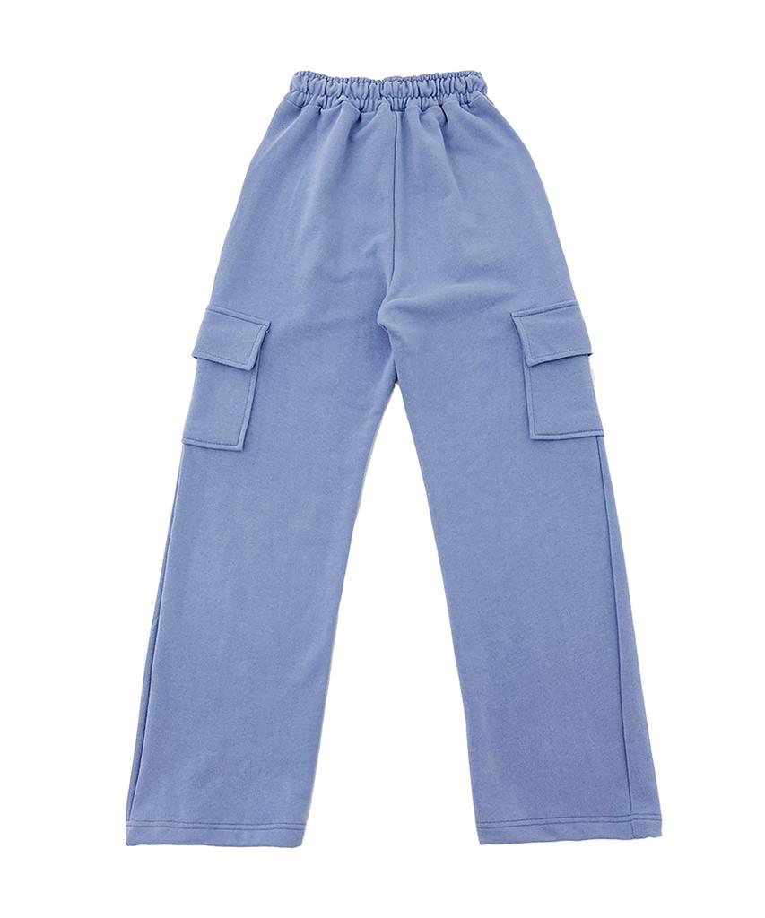 WHEN YOU MOVE Point Logo Cargo Sweatpants Lavender
