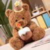 30cm Cute Birthday Hat Teddy Bear Stuffed Toy Girlfriend Valentine's Day Gift for Kids Room Bedroom Decor Favor Birthday Gifts
