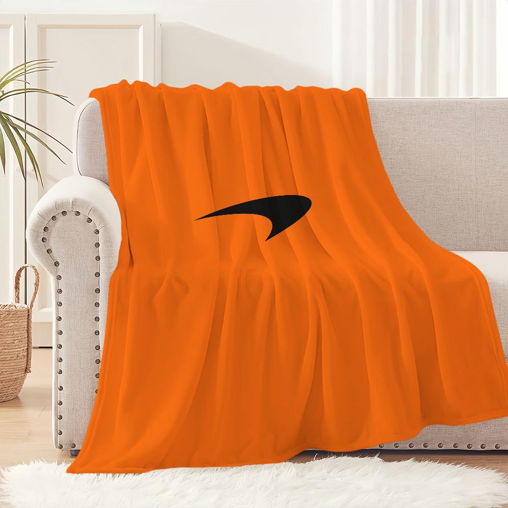 Fashion Cool Logo Blanket Plush Nap Sofa rug for M-McLarenES Living Room Warm Office Bedroom Birthday Home Travel Kid Gifts