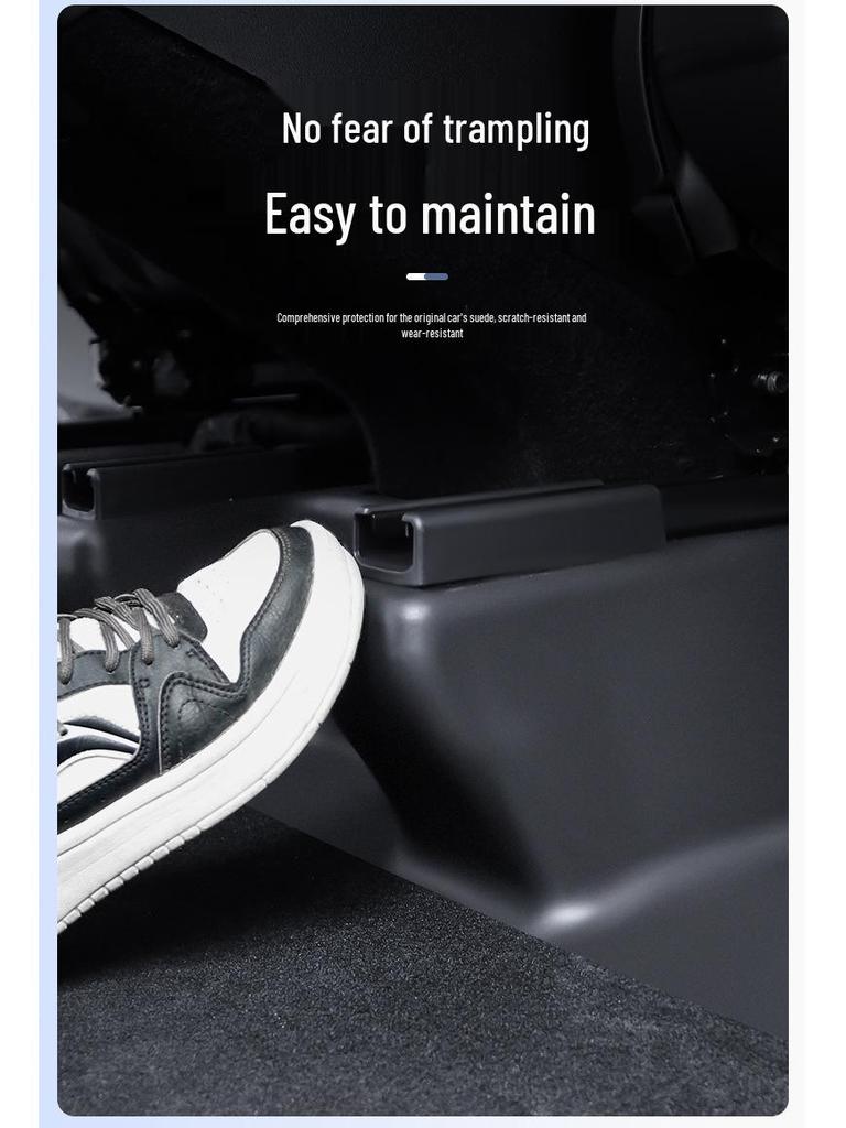 Tesla Model Y Rear Seat Anti-Kick Mat & Threshold Strip (New Version)