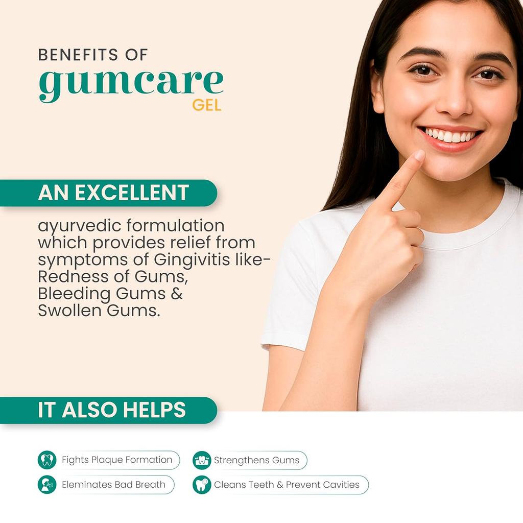 Vedistry Gumcare Gel Toothpaste 50 Gm X Pack of 3 for Natural Gum Strength, Oral Wellness & Sensitivity Protection