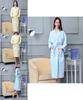 Hotel Cotton Waffle Weave Bathrobe With Embroidered Logo For Spa And Hospitality Use
