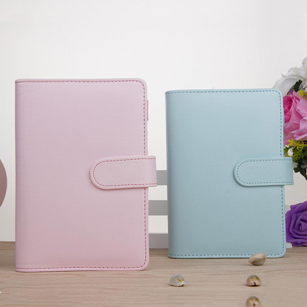 PU Leather Macaroon Color Planner Book Notebook Cover Notepad Cover Binder Cover Loose-Leaf Cover