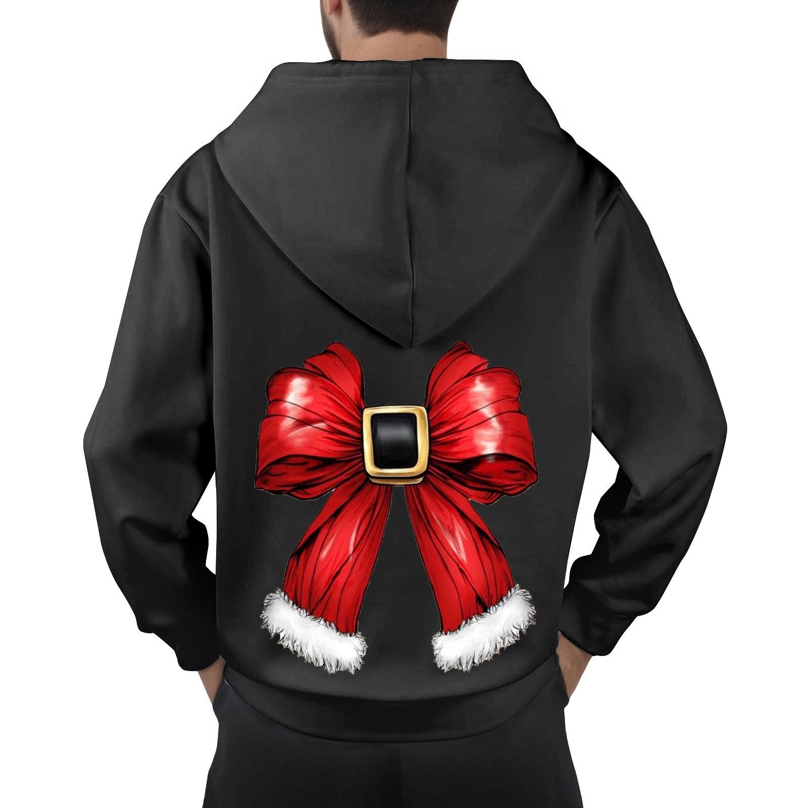 

Hooded Sports Tracksuit Unisex Running Outfits Long Sleeve Pullover Hoodies Sweatshirt M чорний