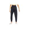Nike Solid Color Logo Drawstring Knit Sweatpants Women Bottoms Black FB5432-010
