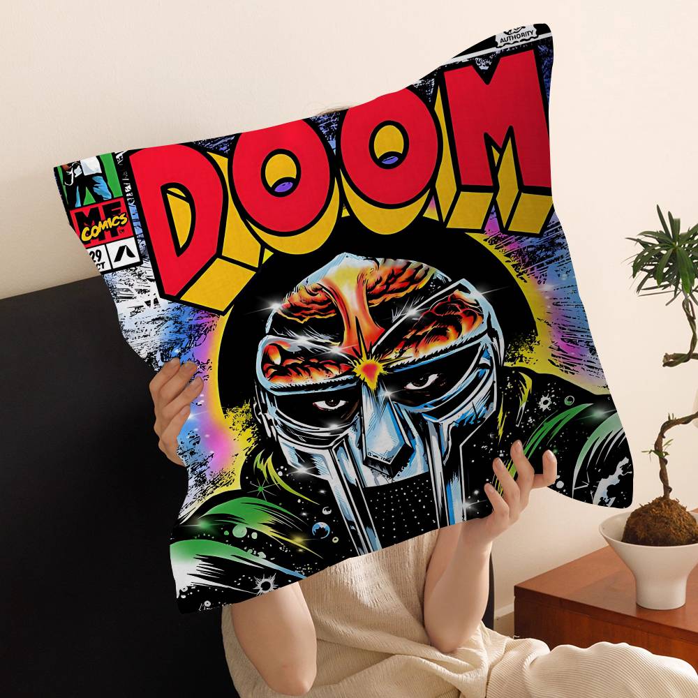 M-MF Doom Kissenbezug Kissenhülle Dekokissenbezug Bedruckter Kissenbezug für Sofa