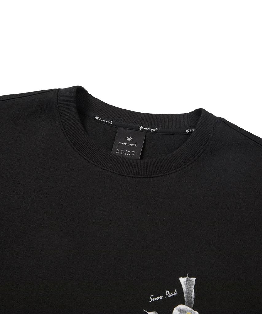 SNOWPEAK APPAREL Collared Graphic Short Sleeve T-Shirt (S24Fmfts34) Black