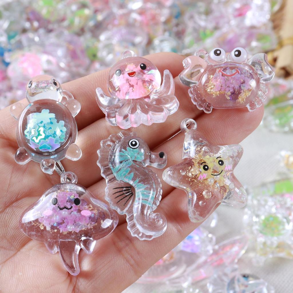 DIY Marine Animal Luminous Acrylic Pendant & Turtle Mobile Phone Lanyard