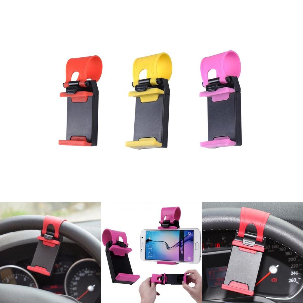 Roter fauler Autolenkrad-Handyhalter Universal-Kunststoff Großhandel