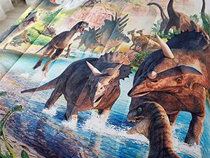 Dinosaurier-Bettwäsche-Set (140 x 200 cm) – Superweiche und lustige Bettwäsche mit Jurassic-Dino-Muster, für Jungen und Teenager, für alle Jahreszeiten