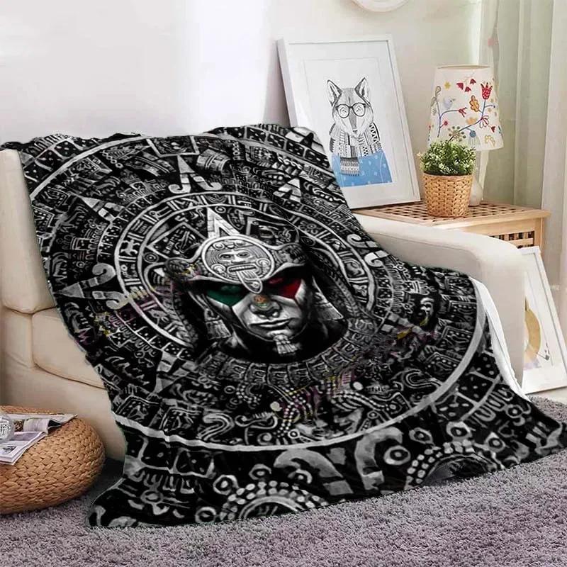Eule keltisch-wikingerfarbene Decke Lebensbaum wiccanische Flanelldecke weiche warme Decke Sofa Bett Stuhl Dekoration für Familie Camping Geschenke