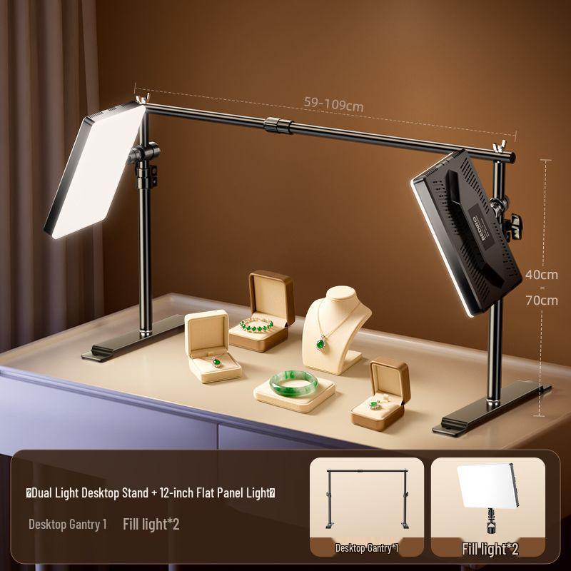 Broadcast Fill Light: LED Desktop Top Light for Live Room Photography and Professional Lighting
