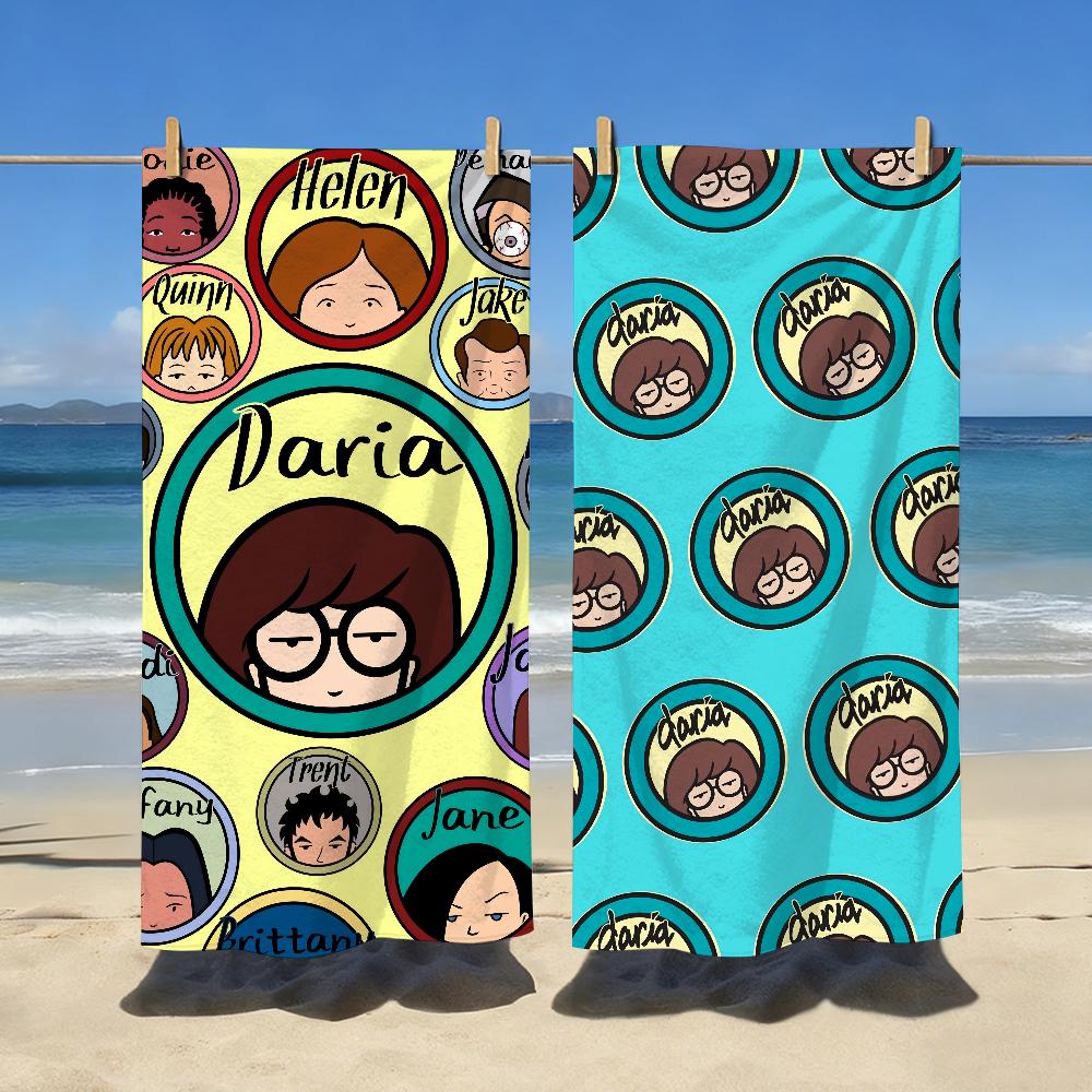 Fun D-Daria-S Girl Cool Towel Soft Pool Gift For Travel Gym Shower Camping Quick Dry Sports Large Beach Towels