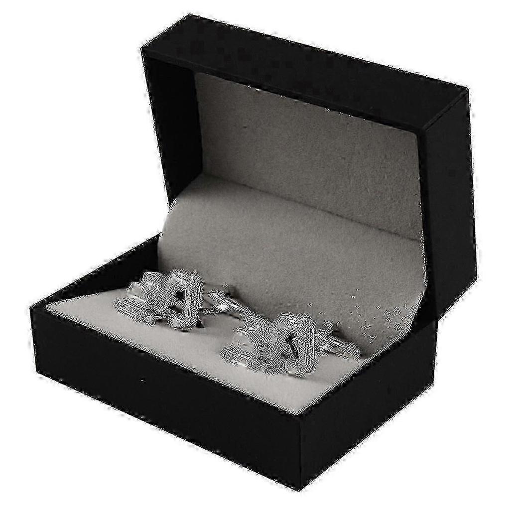 Cufflinks ve tvaru bagru, 1 pár vážící 14 gramů, vyrobené z mědi, vhodné pro různé příležitosti k projevení elegance
