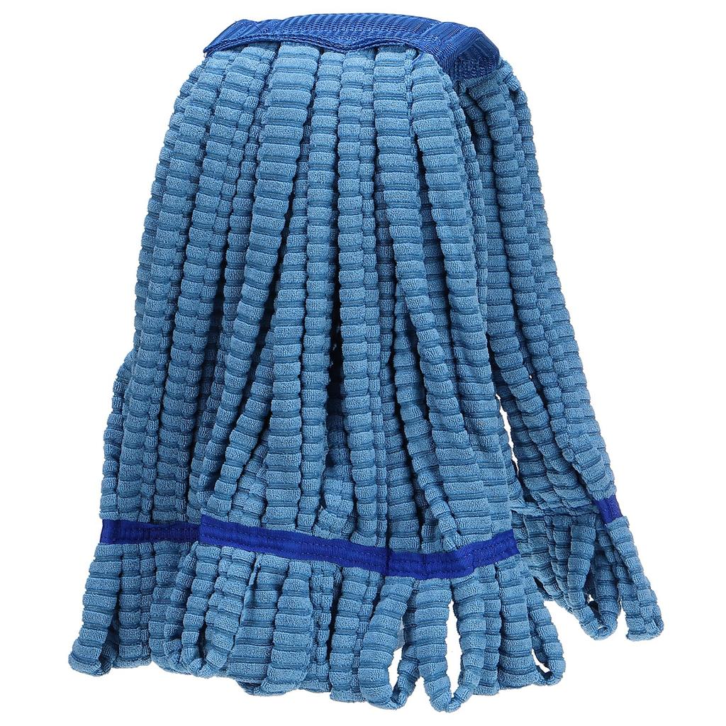 uxcell Commercial Mop Head Replacement Absorbent Microfiber Mop Floor Cleaning Mop Head for Home and Industrial 16 Oz 90 cm Blue Wet/Dry