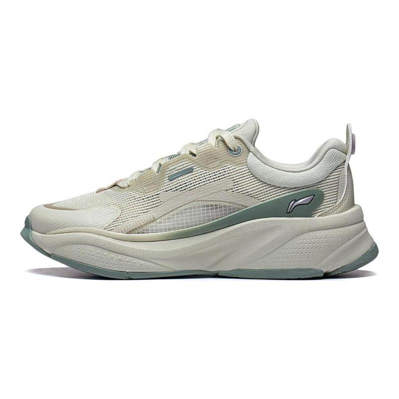 Li-Ning Soft Womens Low Top Casual Shoes Green Anti Slip AGLT052-2 36