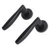Door Lever Lock Professional Mute Pure Copper Core Elegant Stylish Door Lever Handle Lock for Bedroom Room Office Black