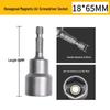 65mm Durable Magnetic Hex Socket Head for Impact Driver with Strong Magnetism