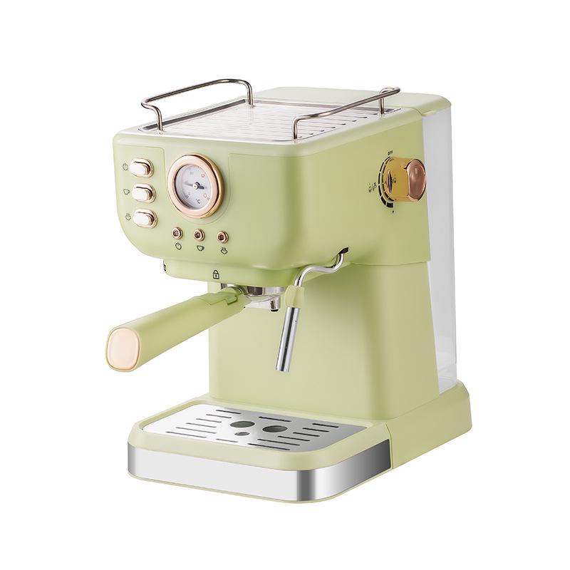 Italský poloautomatický vysokotlaký kávovar s napěňovačem mléka