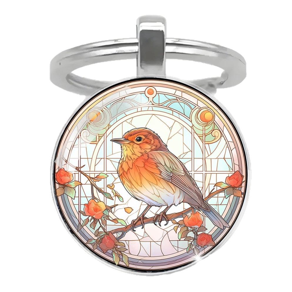 European Robin Friendship Gift Keychain Set - Exquisite Pendant Backpack Accessory