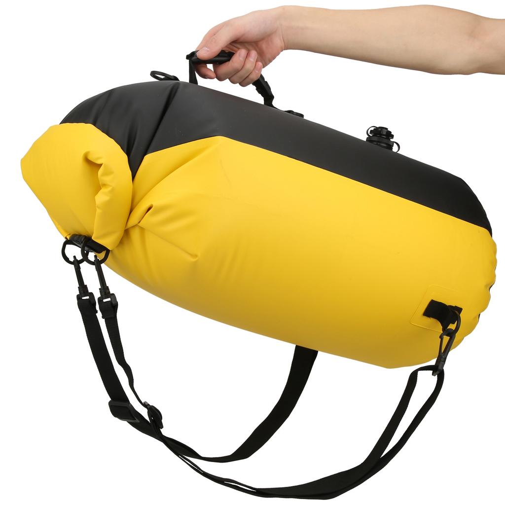 60L Outdoor Wasserdicht Leicht Schwimmen Driften Aufblasbarer Rucksack Versiegelnder Trockensack