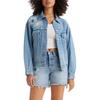 Levis Patch Embroidery Casual Comfortable Denim Jacket Women Jackets Blue A1743-0063