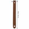 Brown Color Guitar Neck Strap Artificial Leather Material Guitar Strap Lock  For Guitars