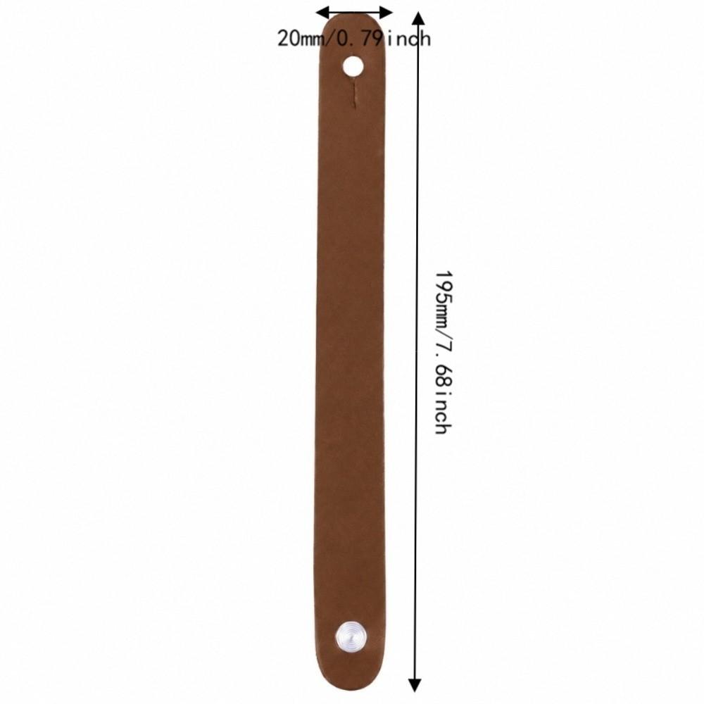 Brown Color Guitar Neck Strap Artificial Leather Material Guitar Strap Lock  For Guitars