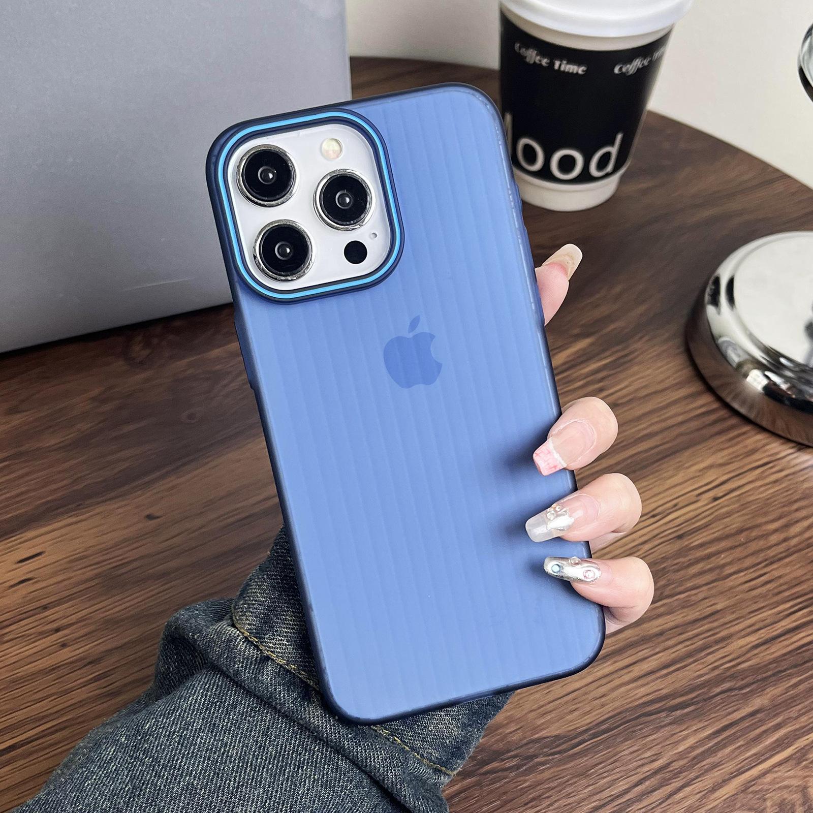 

Підходить для iPhone 16 Протиковзкий бічний чохол для телефону 15 Друге покоління Гофрований на дотик шкіри Матовий Магнітна адсорбція Apple 14 Жорсткий чохол 13 iPhone 15