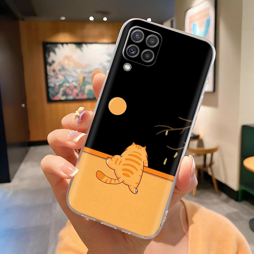 Phone Case for Samsung A12 Cases Fashion Butterfly Soft Clear Silicone Back Cover For Galaxy A12 4G 5G Funda Protection Bumper