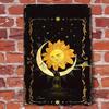 Vintage Sun Moon Boho Metal Wall Art 20x30cm Home Decor Tin Sign