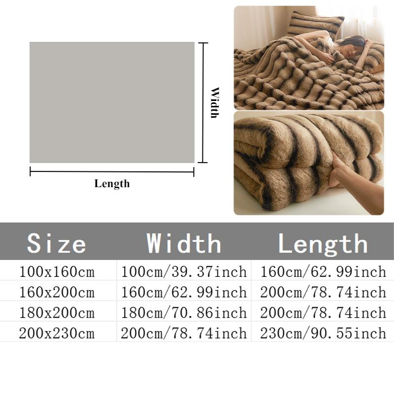 New Thickened Warmth Solid Color Coral Fleece Bed Blanket Fluffy Soft Double-sided Throw Blanket Seasons Universal Sofa Blanket