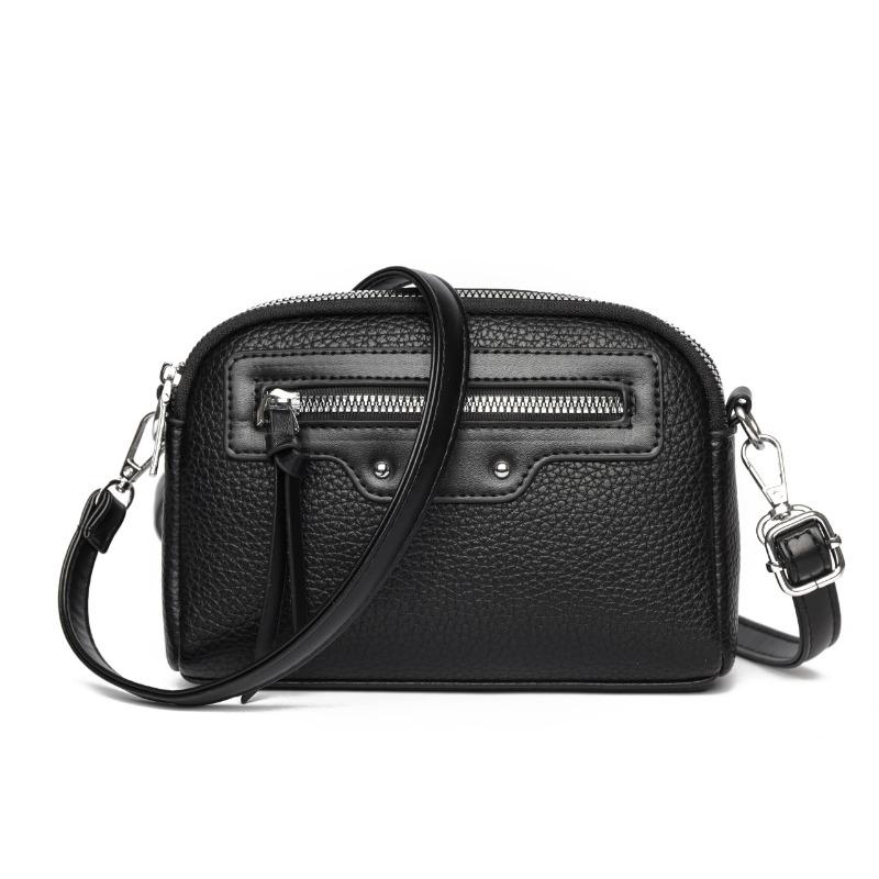 

Women s middle-aged mother bag senior middle-aged and elderly women s bag multi-compartment zipper women s shoulder messenger bag чорний