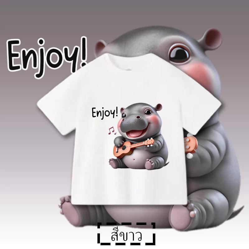 

Футболка Moo Deng Tiny Baby Hippo Star Thailand Cute Pygmy Hippo Unisex для детей, мальчиков и девочек, с принтом, короткий рукав, круглый вырез 150cm
