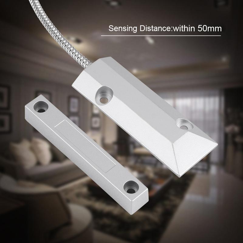 Door Window Magnetic Contact Wired Sensor Detector  for Home Garage Alarm Security Magnetic Detector