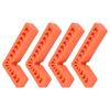 4Pcs L Type Plastic Squares Multi Purpose Strong Practicability Easy to Use Plastic Right Angle Positioner for Drawers4