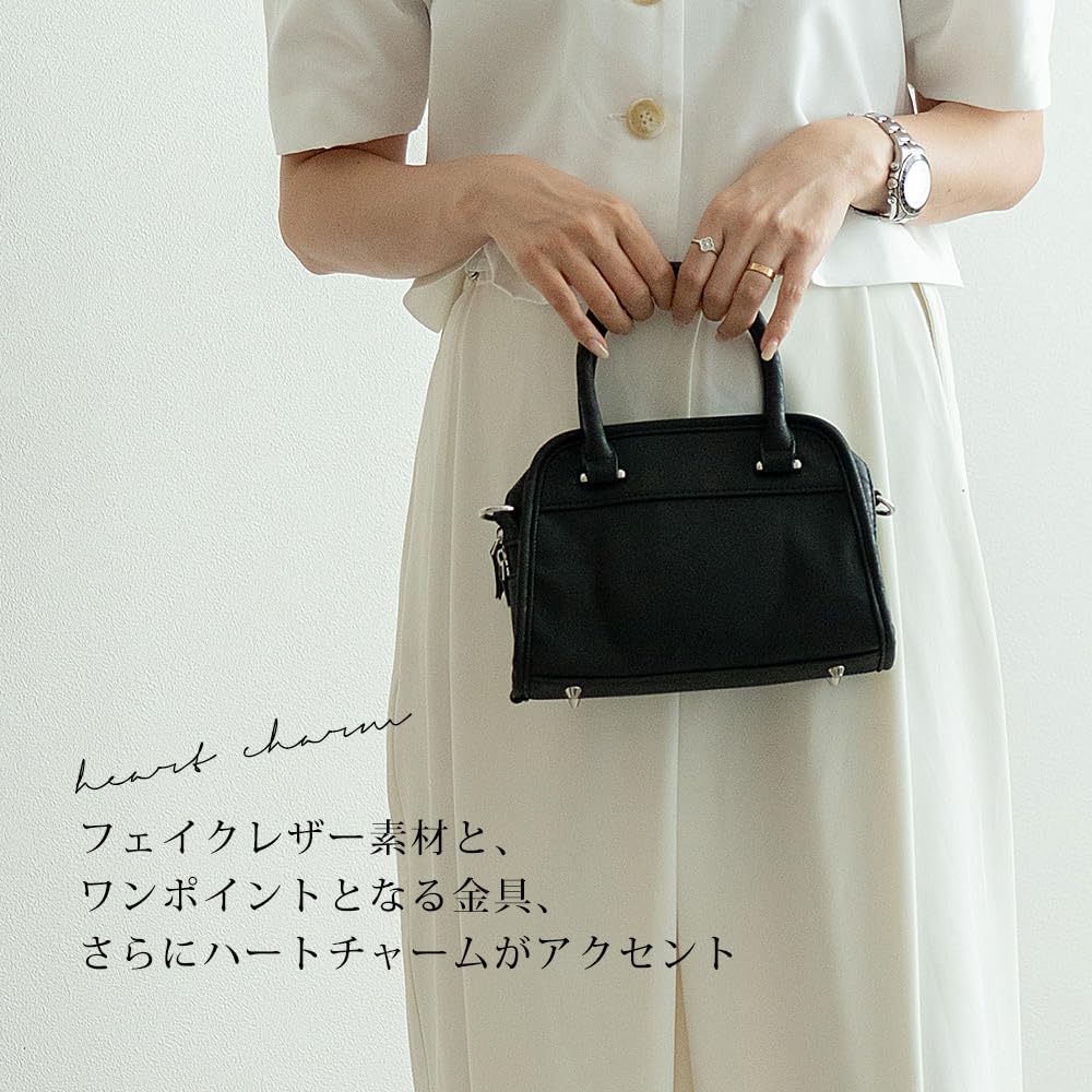 Vintage-style mini Boston bag with DEVICE triple charm
