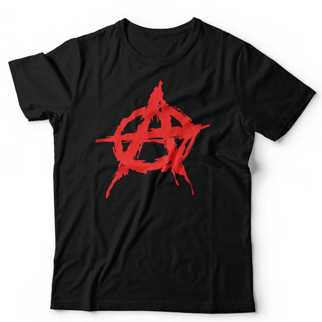 Anarchy T Shirt Symbol Unisex Kids Punk Conspiracy AntiEstablishUnisext Rock T