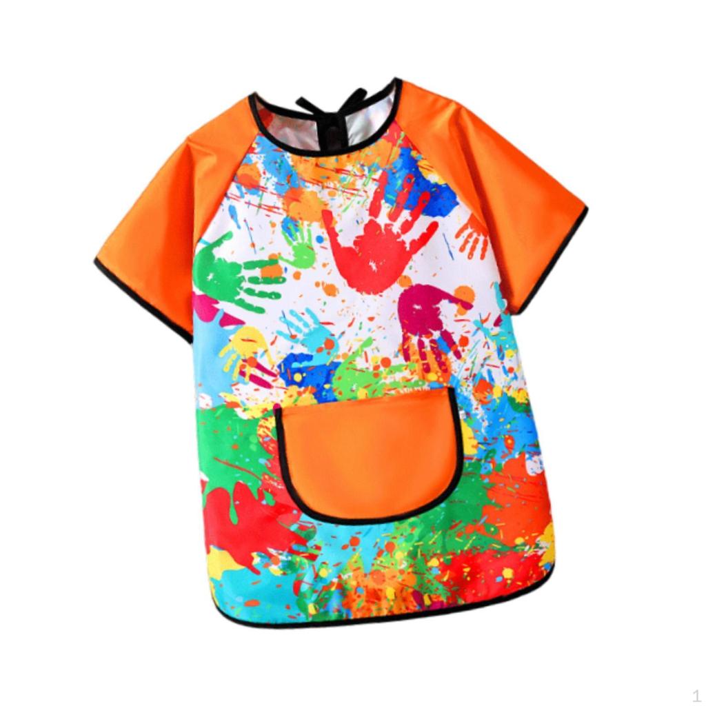 Art Smock for Kids, Children Play Apron, Soft Practical Baby Eating Bibs, Painting