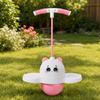 Textured Pogo Ball with Adjustable Handle Stable Snap-on for Children,