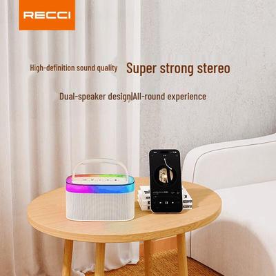 Recci RSK-W40 Portable Bluetooth Speaker with Dynamic Lights (CN Version)