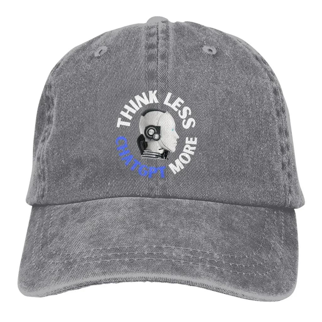 ChatGPT Multicolor Hat Peaked Men Women's Cowboy Cap AI Friend Baseball Caps Personalized Visor Protect Hats