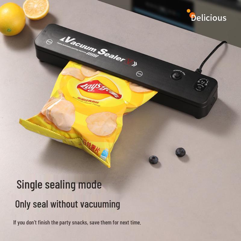 Compact Automatic Vacuum Sealer for Home Food Packaging and Preservation
