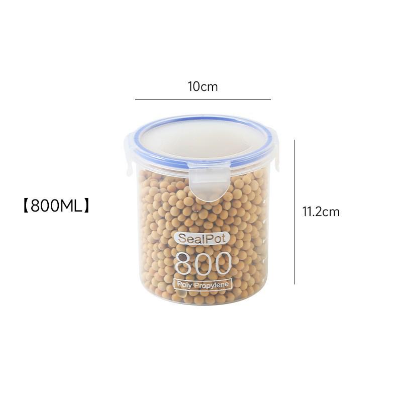 Transparent Food-Grade Jars for Grains, Cereals, Snacks, Tea, and Dry Goods Storage