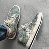 Men's Spring Autumn Fashionable Versatile Anti Slip High Top Canvas Shoes Lightweight Casual Comfortable Men's Shoes