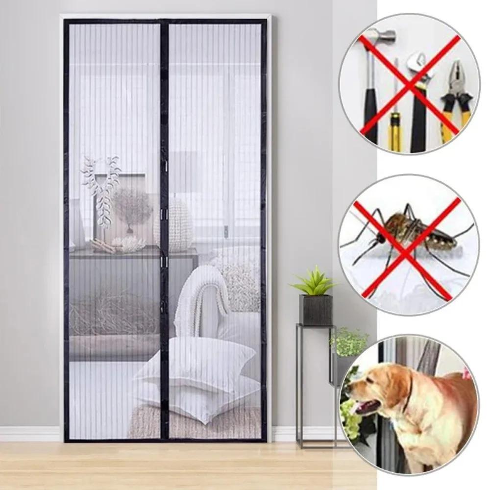 Curtains Magnetic Door Curtain Magnetic Mosquito Net Window Automatic Closing 80/90/100 Cms Shades Screen Home Textile Garden