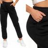 Women's Warm Joggers with Plain Pattern MORAJ XXL BLACK