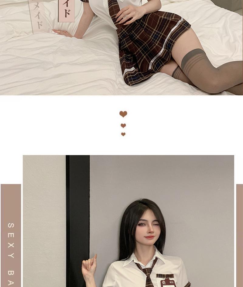 Sexy Academy-Style Lingerie: Pleated Skirt and Cute JK Uniform Set 2325