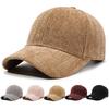 Herbst und Winter neue Outdoor-Hüte Fischgräten-Hartschalen-Baseballkappen zeigen kleines Gesicht verdickt Herren- und Damen-britische Kappen